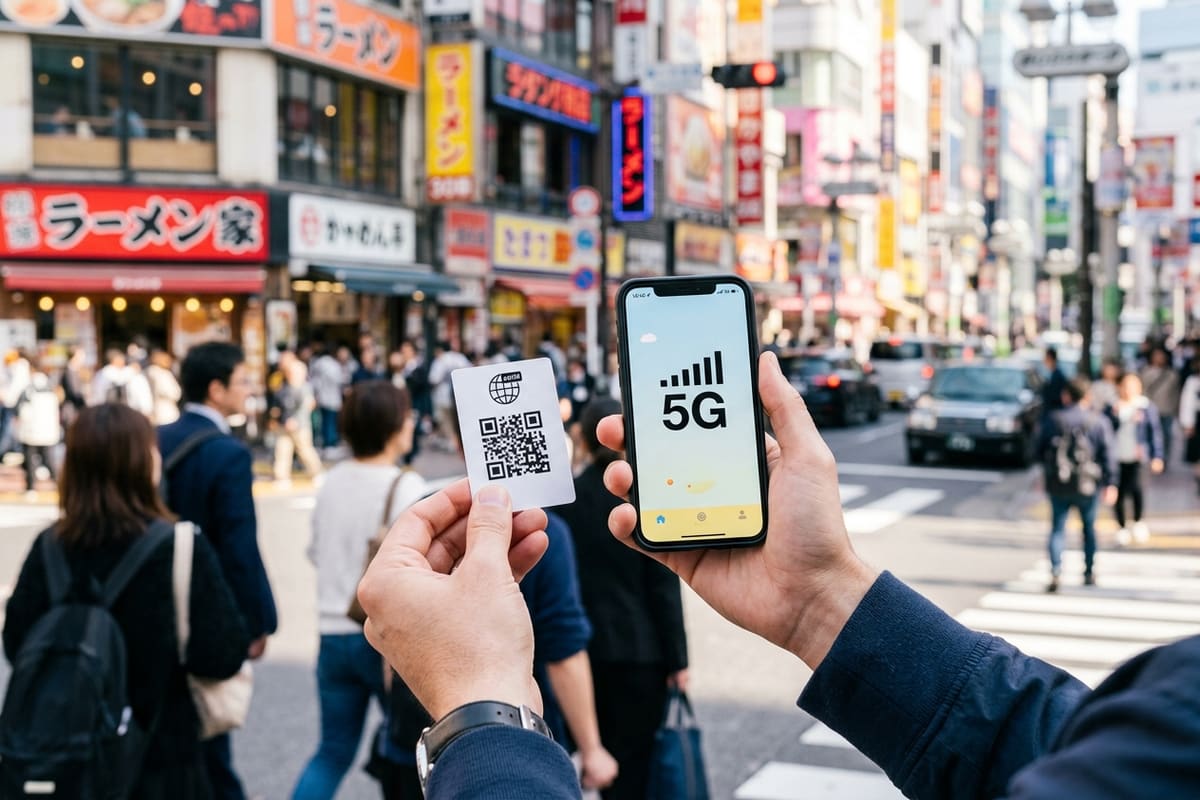 Reis-eSIM: internet bij aankomst